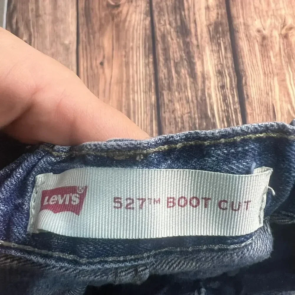 Vintage Levi's 527 Youth Bootcut Jeans Size 25x25‎ Medium Wash Blue